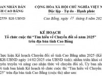 Kế hoạch tổ chức cuộc thi “Tìm hiểu về Chuyển đổi số năm 2025” trên địa bàn tỉnh Cao Bằng