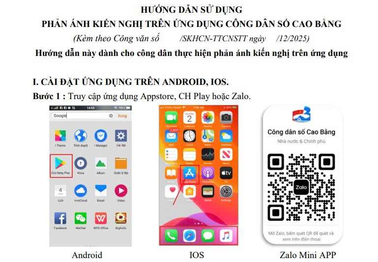 Hướng dẫn tiếp nhận, xử lý, giải quyết và phản hồi các phản ánh, kiến nghị của người dân, doanh nghiệp trên Hệ thống phản ánh kiến nghị Cao Bằng